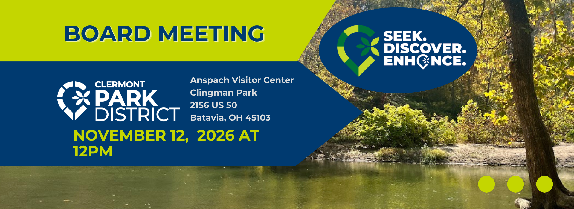Next Board Meeting: November 12 at 12pm